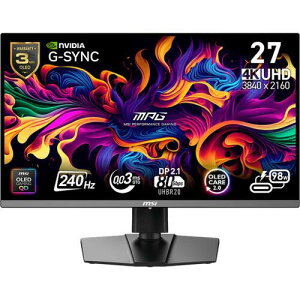 MPG 272URX QD-OLED 26.5C` 4K Q[~Oj^[ 240Hz 0.03ms(GTG)