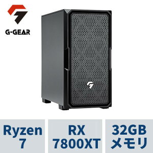 Q[~OPC G-GEAR GE7A-L251BH/CP1 Ryzen7 7800X3D /RADEON RX7800XT /32GB /2TB SSD /WiFi+BluetoothΉ