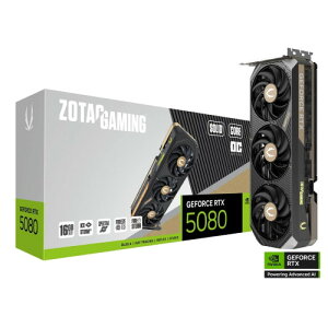 ZOTAC GAMING GeForce RTX 5080 SOLID CORE OC 16GB GDDR7�@RTX5080SOLIDCOC16G/ZT-B50800J