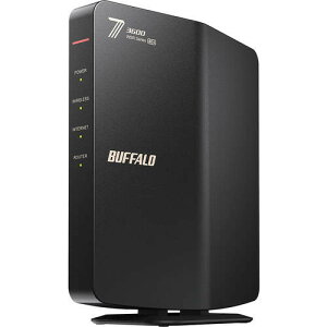 AirStation WSR3600BE4P-BK(�u���b�N) [����LAN�e�@ / Wi-Fi 7�i11be�j�Ή� / 2882 Mbps + 688 Mbps / WSR3600BE4P�V���[�Y]