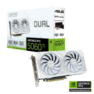 Dual GeForce RTX 5060 Ti 8GB GDDR7 White OC Edition@DUAL-RTX5060TI-O8G-WHITE