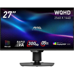 MAG 274QPF X30MV 27C` WQHD(QHD) 2560x1440 Q[~Oj^[ 300Hz 0.5ms(GTG) RapidVA miniLED DisplayHDR1000