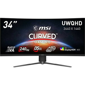 MPG 346CQRF X24 34C` EgCh(UWQHD 3440x1440) Q[~Oj^[ 240Hz 0.5ms(GTG) RapidVA 1500Rpȃpl