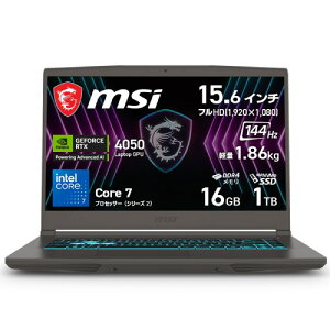 Q[~Om[g Thin-15-B2RVE-6959JP [15.6^ /Core 7 240H /RTX4050 /RAM:16GB /SSD:1TB /tHD (144Hz) /Windows 11 Home /RXXOC]