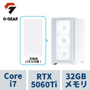 Q[~OPC G-GEAR White GL7J-E252B/R/CP1__ Corei7 /RTX5060Ti(16GB) /32GB /1TB SSD /WiFi+BTΉAdl