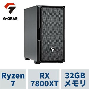 Q[~OPC G-GEAR GE7A-C250BH/NT1 Ryzen7 9800X3D /RADEON RX7800XT /32GB /2TB SSD /WiFi+BluetoothΉ