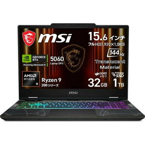 �Q�[�~���O�m�[�g Cyborg-A15-AI-B2HWFKG-2753JP 15.6�^ Ryzen9 270 RTX5060 RAM:32GB SSD:1TB �t��HD (144Hz) Windows11Home �I�f�b�Z�C�O���C&�X�P���g��