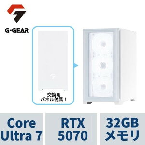 Q[~OPC G-GEAR White GL7J-H255B/R/CP3 CoreUltra7 /RTX5070 /32GB /1TB SSD /WiFi+BluetoothΉ