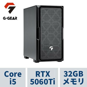 Q[~OPC G-GEAR GE5J-C249B/NT1 Corei5 /RTX5060Ti(8GB) /32GB /1TB SSD /0x12FKpUEFI