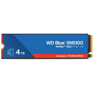 WDS400T5B0E [M.2 NVMe SSD / 4TB / PCIe Gen4x4 / WD Blue SN5100 NVMe SSDV[Y / K㗝Xi]