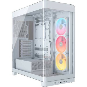 FRAME 4500X LX-R RGB iCUE LINK Panoramic Glass White@CC-9011317-WW