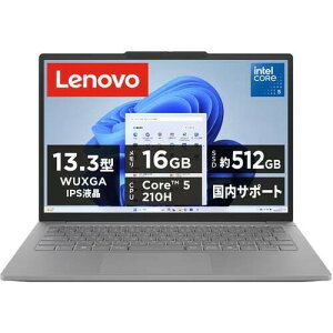 �m�[�gPC Lenovo J13 83NV000SJP [13.3�^ /Core 5 210H /RAM:16GB /SSD:512GB /WUXGA /Windows 11 Pro /MS Office H&B /���i�O���[]
