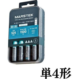 SD 7018C(4P) 単4形 リチウムイオン充電池 4本パック 1.5V/525mAh USBtypeC充電