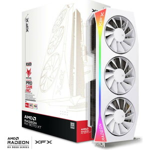 XFX Mercury AMD Radeon RX 9070XT OC White Gaming Edition with RGB 16GB GDDR6@RX-97TRGBBW9-GP/U