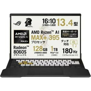 �Q�[�~���O�m�[�g ROG Flow Z13-KJP GZ302EAC-RU178W [13.4�^ /Ryzen AI MAX+ 395 /RAM:128GB /SSD:1TB /Windows 11 Home /�f�Z�j�E���S�[���h]