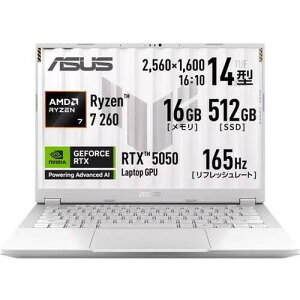 �Q�[�~���O�m�[�g TUF Gaming A14 FA401UH-R7R505016GW [14�^ /Ryzen 7 260 /RTX5050 /RAM:16GB /SSD:512GB /Windows 11 Home /���[�����C�g�z���C�g]