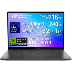 �Q�[�~���O�m�[�g ROG Zephyrus G16 GU606AP-U9R5070G [16�^ /Core Ultra 9 386H /RTX5070 /RAM:32GB /SSD:1TB /Windows 11 Home /�G�N���v�X�O���[]