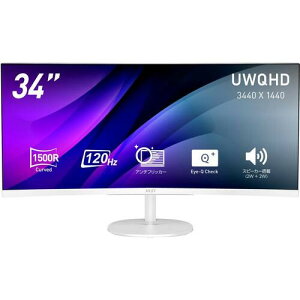 PRO MP341CQW E12 34�C���`�E���g�����C�h(3440x1440) �r�W�l�X�������j�^�[ 1500R 120Hz �p��VA�p�l��