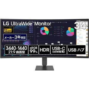 34U640B-B 34�C���`�E���g�����C�h���j�^�[ 3440x1440 1800R�p��VA�p�l��