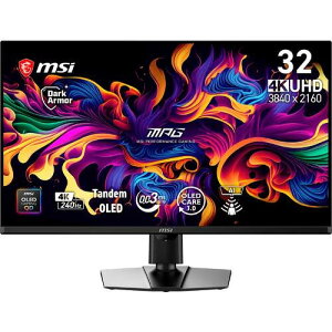 MPG 322UR QD-OLED X24 31.5�C���` 4K�Q�[�~���O���j�^�[ �ʎq�h�b�g �L�@EL 240Hz 0.03ms(GtG)