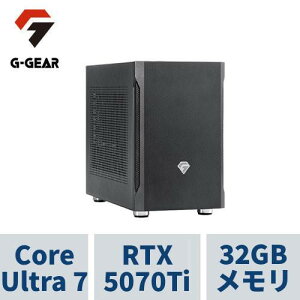 �Q�[�~���OPC G-GEAR mini GI7J-J257B/NT1 CoreUltra7 /RTX5070Ti /32GB������ /2TB SSD /WiFi+BT�Ή�