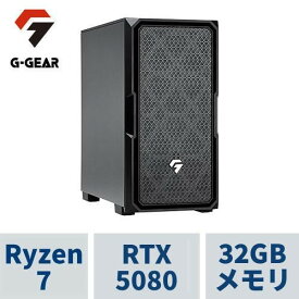 ゲーミングPC G-GEAR GE7A-L257BH/NT1 Ryzen7 9800X3D /RTX5080 /32GBメモリ /2TB SSD /WiFi+Bluetooth対応