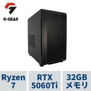 �Q�[�~���OPC G-GEAR Aim GB7A-C256B/CP1 Ryzen7 /RTX5060Ti(8GB��) /32GB������ /1TB SSD /WiFi+Bluetooth�Ή�