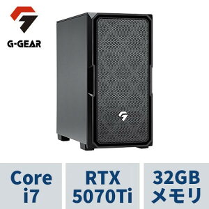 �Q�[�~���OPC G-GEAR GE7J-H256BH2/SP1 Corei7 /RTX5070Ti /32GB������ /1TB SSD /��0x12F�K�p��UEFI
