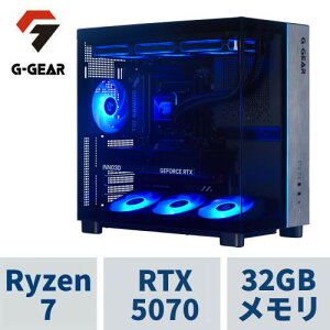 �Q�[�~���OPC G-GEAR�s���[���X GV7A-D261B/R/CP1 Ryzen7 7800X3D /RTX5070 /32GB������ /1TB SSD /WiFi7+BT�Ή��A����d�l