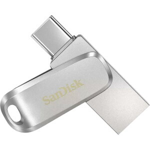 SanDisk Ultra Dual Drive Luxe USB Type-C Flash Drive - 256GB (Silver)�@SDDDC4-256G-G46