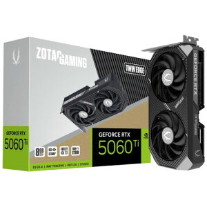 ZOTAC GAMING GeForce RTX 5060 Ti 8GB Twin Edge�@RTX5060Ti8GBTW/ZT-B50610E-10M