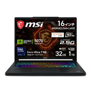 �Q�[�~���O�m�[�g Crosshair-16-Max-HX-E2WGXK-2699JP [16�^ /Core Ultra 7 251HX /RTX5070 /RAM:32GB /SSD:1TB /Windows 11 Home /�R�A�u���b�N]