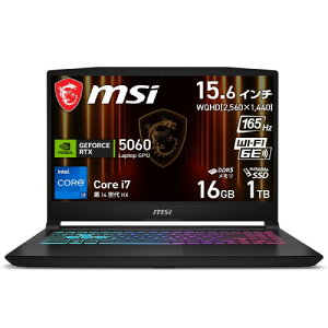 �Q�[�~���O�m�[�g Katana-15-HX-B14WFK-3269JP [15.6�^ /i7-14650HX /RTX5060 /RAM:16GB /SSD:1TB /Windows 11 Home /�u���b�N]