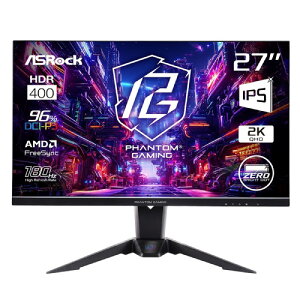 Phantom Gaming PG27QFT2C 27�C���` WQHD(2560x1440) �Q�[�~���O���j�^�[ 180Hz 1ms(MPRT) IPS ���@�\�X�^���h