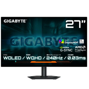 GO27Q24G 27�C���` WQHD(2560x1440) �L�@EL �Q�[�~���O���j�^�[ WOLED 240Hz 0.03ms