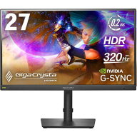 GigaCrysta KH-GDQ271RAB 27インチ WQHD(2560x1440) ゲーミングモニター 320Hz 0.2ms(GTG) AHVAパネル ブ…