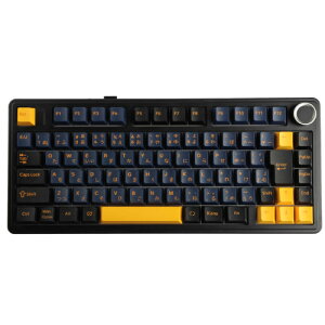 F75J-RP-TB �L��/USB����/Bluetooth�Ή� ���{��z��e���L�[���X(75%) Reaper���J�j�J���X�C�b�` Thunder Black �Q�[�~���O�L�[�{�[�h
