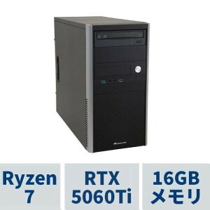 �~�j�^���[PC AeroStream RM7A-E251B/NT1 Ryzen7 5700X /RTX5060Ti(8GB��) /16GB������ /1TB SSD /DVD�}���`�h���C�u