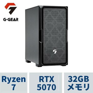 �Q�[�~���OPC G-GEAR GE7A-L261BH/NT3 Ryzen7 9800X3D /RTX5070 /32GB������ /1TB SSD /WiFi7+Bluetooth�Ή�