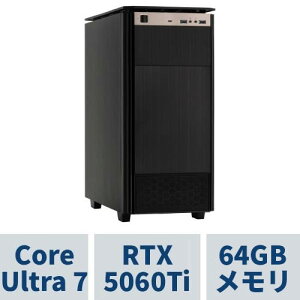 �N���G�C�^�[PC WA7J-C260BP/NT1 CoreUltra7 270K Plus /RTX5060Ti(16GB��) /64GB������ /1TB SSD /WiFi7+Bluetooth�Ή�