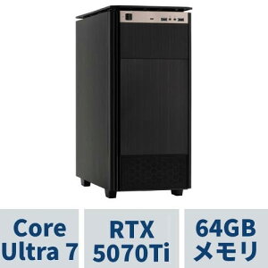 �N���G�C�^�[PC WA7J-H260BPH/NT2 CoreUltra7 270K Plus /RTX5070Ti /64GB������ /1TB SSD /WiFi7+Bluetooth�Ή�