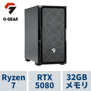 �Q�[�~���OPC G-GEAR GE7A-L261BH/CP6 Ryzen7 9800X3D /RTX5080 /32GB������ /2TB SSD /WiFi7+Bluetooth�Ή�