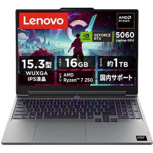 �Q�[�~���O�m�[�g LOQ 15AHP11 83TN008SJP [15.3�^ /Ryzen 7 250 /RTX5060 /RAM:16GB /SSD:1TB /Windows 11 Home /���i�O���[]