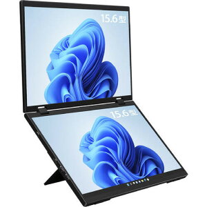 LCD15HC-IPSDUAL2 �f���A�����o�C�����j�^�[ 15.6�C���` �t��HD x2 IPS�p�l��