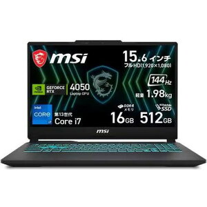 �Q�[�~���O�m�[�g Cyborg-15-Black-Edition-A13VEO-5799JP [15.6�^ /i7-13620H /RTX4050 /RAM:16GB /SSD:512GB /Windows 11 Home /�A���}�C�g�u���b�N]