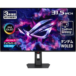 ROG Strix OLED XG32UQWMS 31.5�C���` 4K �Q�[�~���O���j�^�[ �f���A�����[�h(4K240Hz/FHD480Hz) 0.03ms TrueBlack Glossy