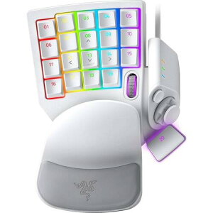 Tartarus Pro Mercury White ����p�Q�[�~���O�L�[�p�b�h �A�i���O�I�v�e�B�J���X�C�b�` �z���C�g RZ07-03110200-R3M1