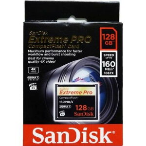 SDCFXPS-128G-X46 m128GB / CFJ[h / őǂݍݑx160MB/s / ő发ݑx150MB/s / UDMA7Ήn