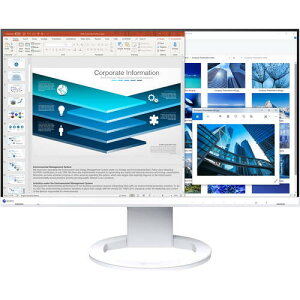 FlexScan EV2480-ZWT(ホワイト) 23.8インチ フルHD IPS フレームレスモニター USB Type-C対応