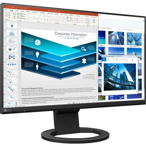 FlexScan EV2480-ZBK (ブラック) 23.8インチ フルHD IPS フレームレスモニター USB Type-C対応